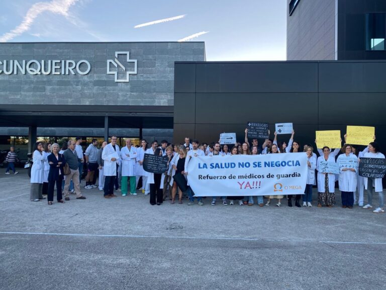 Caballero apoya la huelga de radiólogos de Vigo y critica que la Xunta «quiera ahorrar dinero en sanidad»