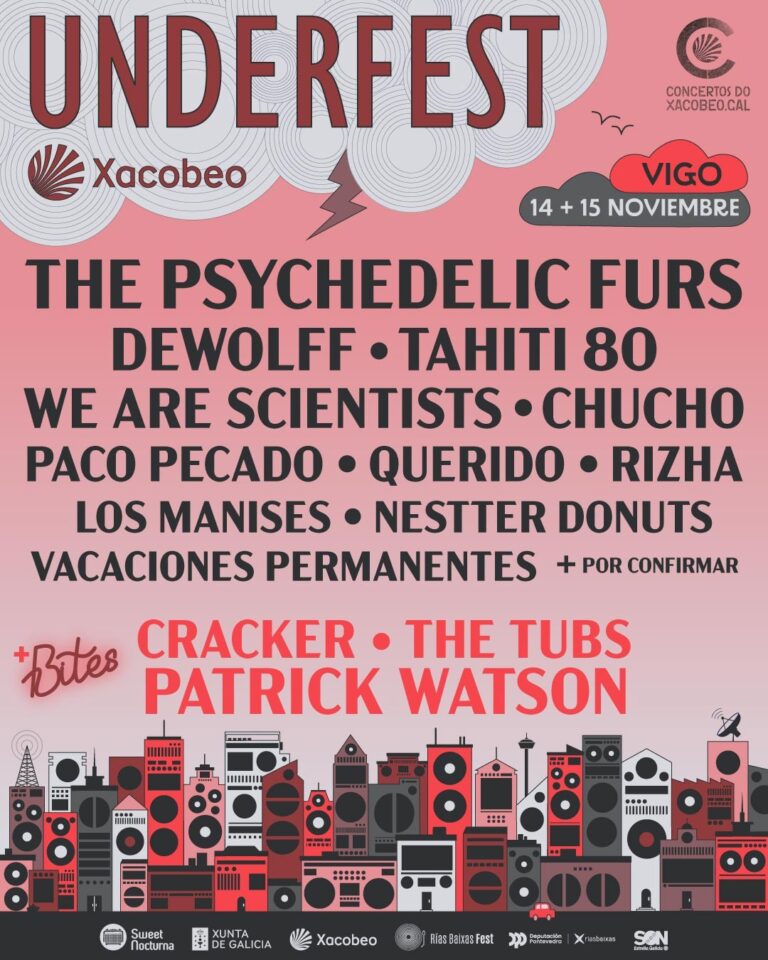 El festival Underfest Xacobeo traerá a Vigo grupos como The Psychedelic Furs o Cracker entre el 14 y el 15 de noviembre