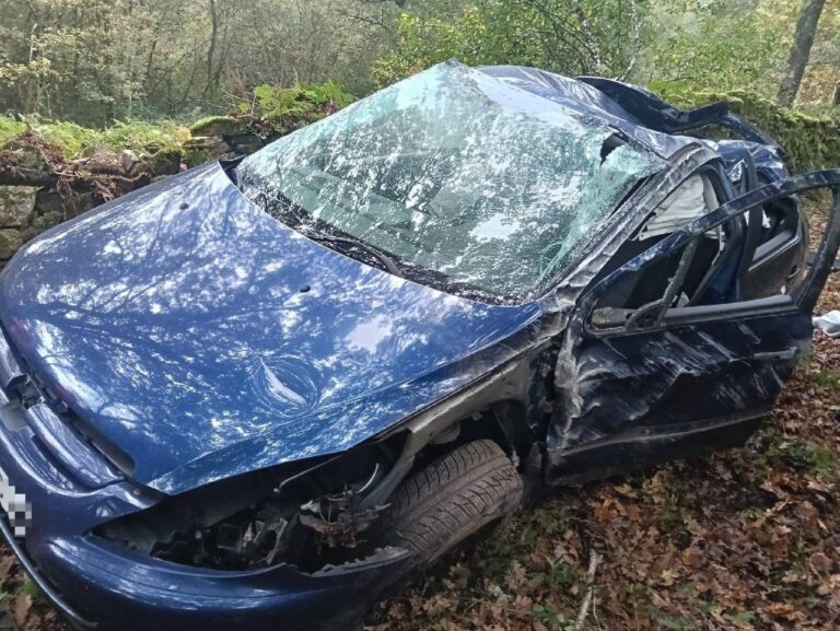 Fallece un joven de 23 años tras una salida de vía en Lugo, con otra persona herida