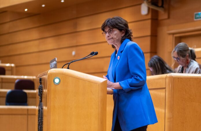 La senadora del BNG Carme da Silva.. DAVID YEBRA VALDES
