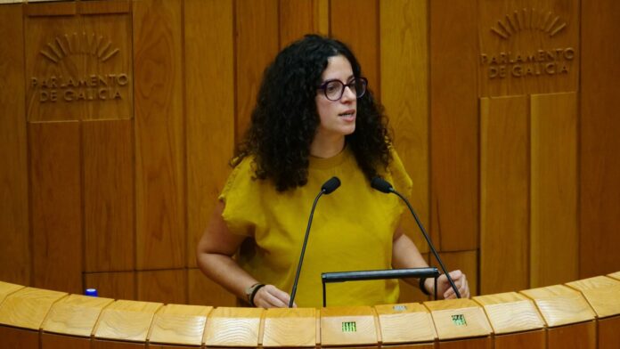 La portavoz de Facenda del BNG, Noa Presas.. BNG
