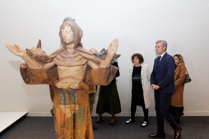Inauguración de la exposición 'Francisco Asorey, unha recuperación necesaria'. DAVID CABEZÓN