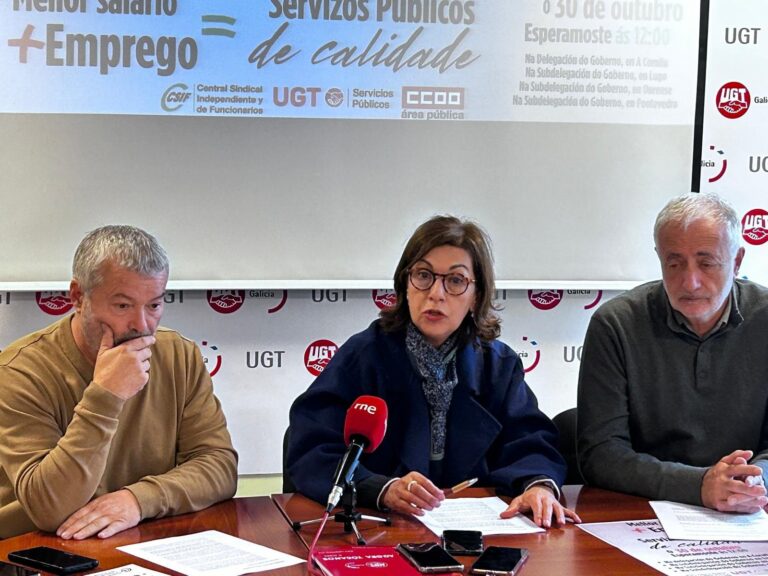 Sindicatos convocan una manifestación este jueves para reclamar la «subida salarial de los empleados públicos»