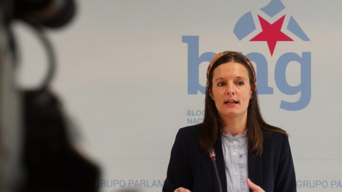La viceportavoz primera del BNG en el Parlamento, Olalla Rodil. BNG