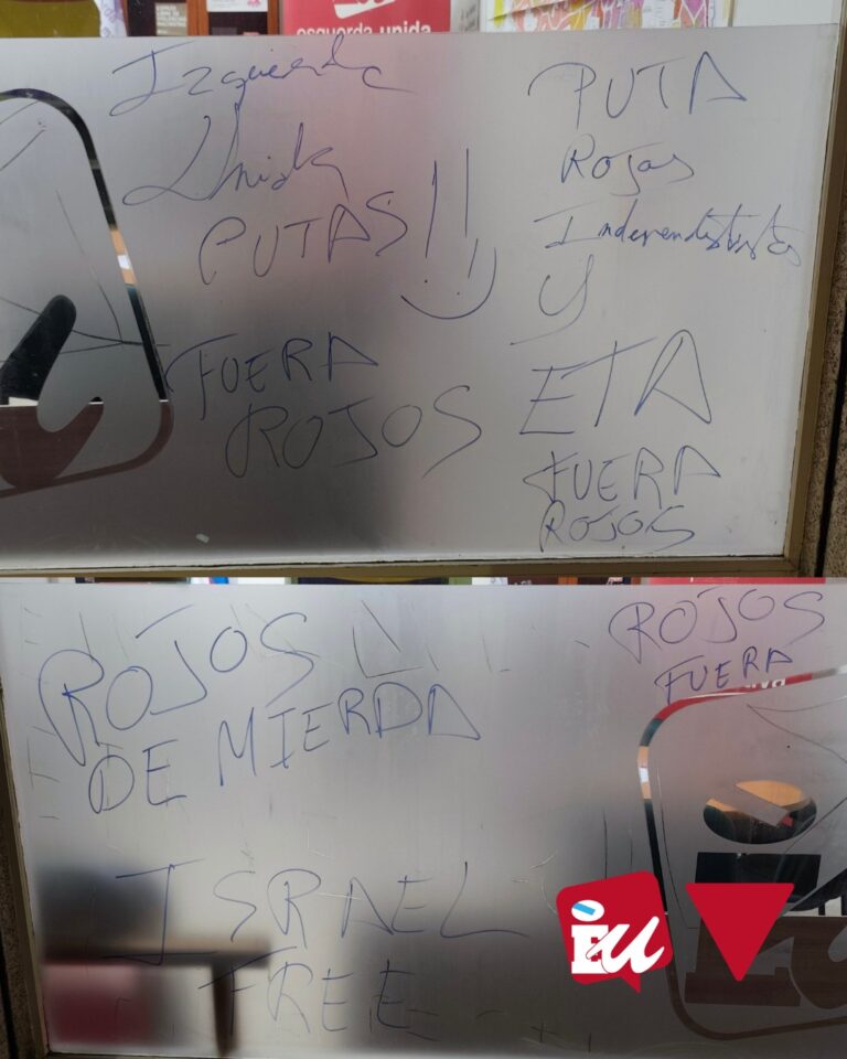 Denuncian un «ataque fascista» contra la sede de Esquerda Unida en O Grove