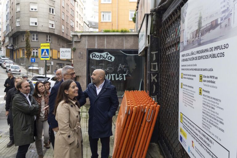 Comienzan las obras de remodelación del mercado de Santa Lucía, en A Coruña