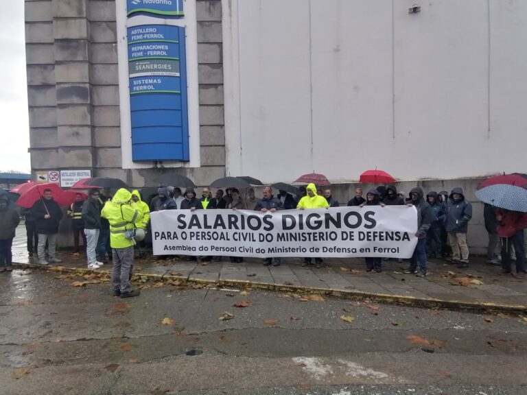 Personal civil de Defensa en Ferrol acusa al Gobierno de «agravar» su «discriminación salarial»