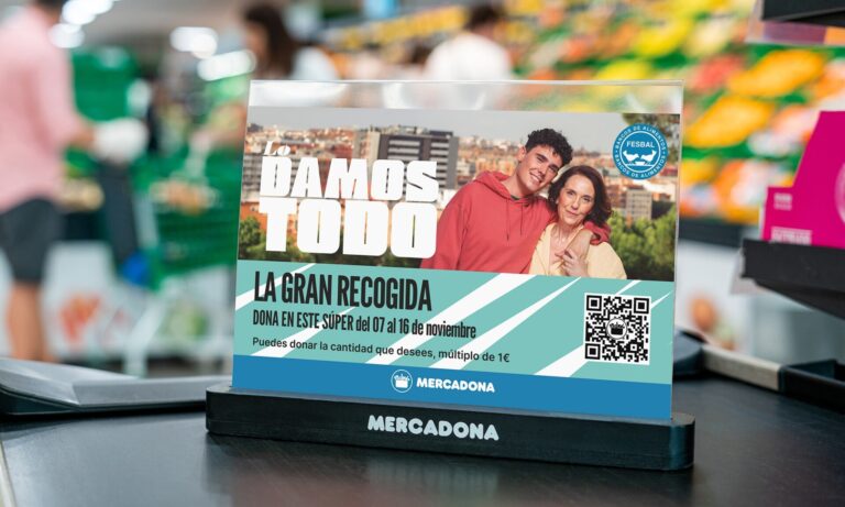 Un total de 62 tiendas de Mercadona en Galicia participa en la Gran Recogida de Alimentos desde este viernes