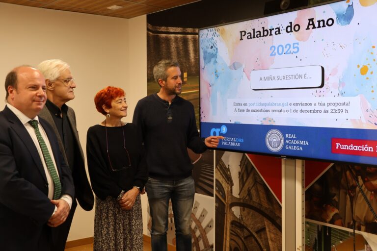 RAG y Fundación Barrié abren la campaña para elegir ‘Palabra do Ano’ y recogerán propuestas hasta el 1 de diciembre