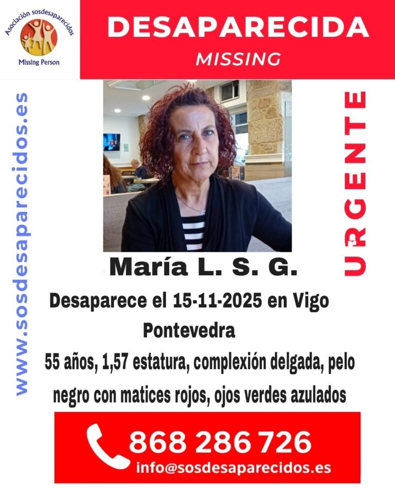 Sucesos.- Buscan a una mujer de 55 años desaparecida el pasado sábado en Vigo