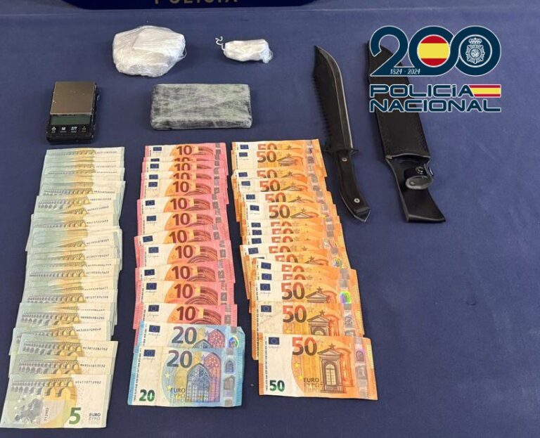 Detenido en A Coruña por tráfico de drogas un hombre al que se le intervinieron 650 gramos de cocaína