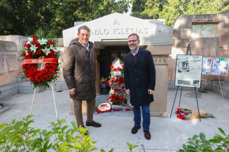 Besteiro reivindica el legado de Pablo Iglesias y exige al PP que deje instalar en Ferrol la placa destruida en 1936
