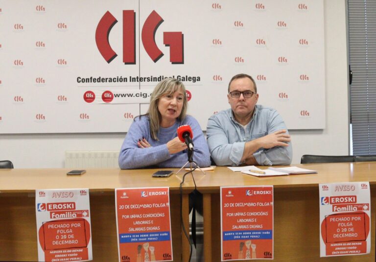 Personal de Vegalsa-Eroski hará huelga el 20 de diciembre en demanda de mejoras salariales y sociales