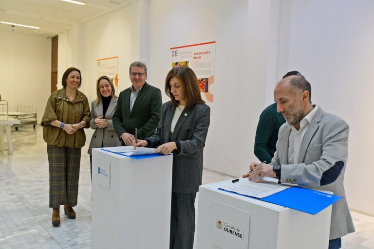 Jácome firma un convenio con la Xunta para crear el primer refugio climático urbano de Galicia en Ourense