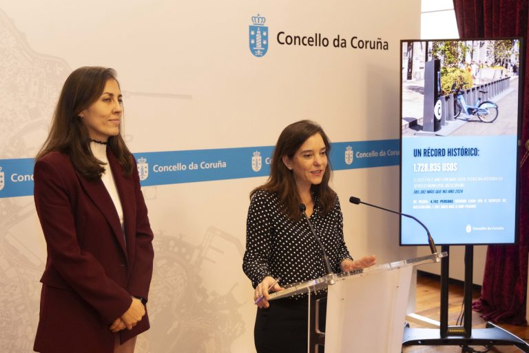 El servicio Bicicoruña, con 79 estaciones, crece, con 1,7 millones de usos en 2025