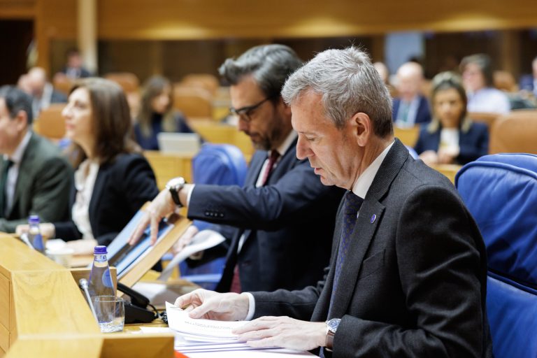 Rueda ataca al Gobierno por el recurso en el TC y Besteiro bromea con que «votará a Sánchez» para poder atizarle