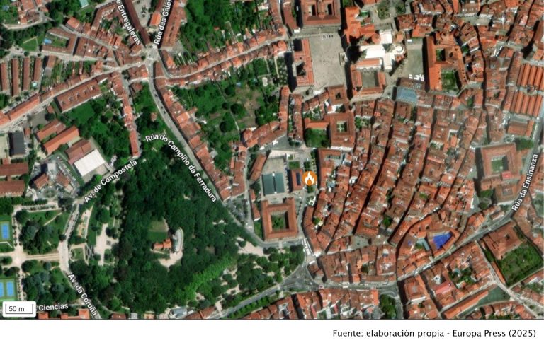 Desalojan la comisaría de la Policía Nacional de Santiago por un incendio