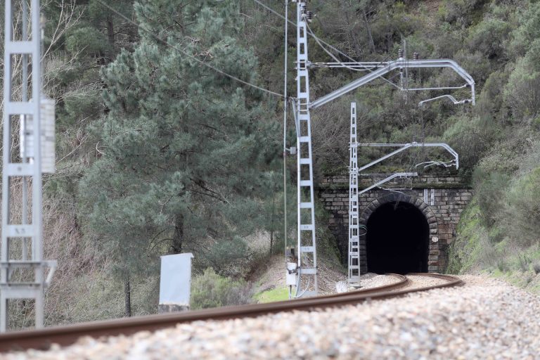 Restablecida la circulación de trenes entre Montefurado y Monforte de Lemos tras horas interrumpida por un incendio
