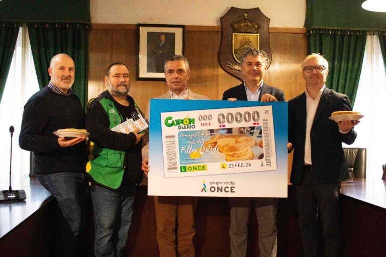 Cinco millones de cupones de la ONCE difundirán por España la Festa da Filloa de Lestedo