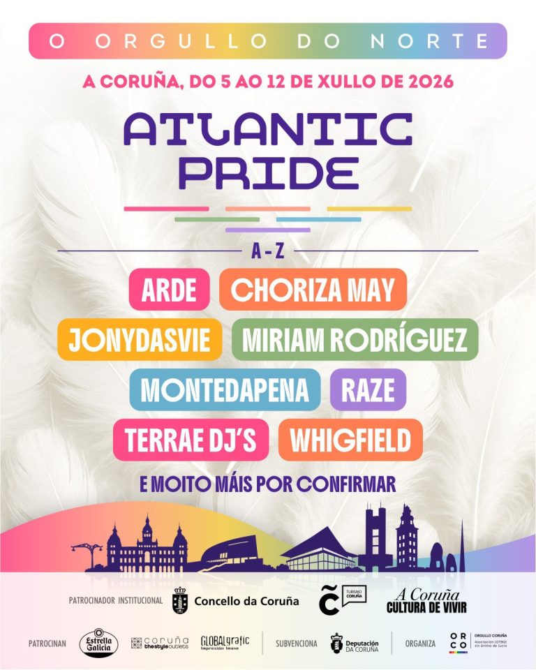 Las bandas gallegas Arde, Jonydasvie, Montedapena y Raze se suman en julio al festival coruñés Atlantic Pride