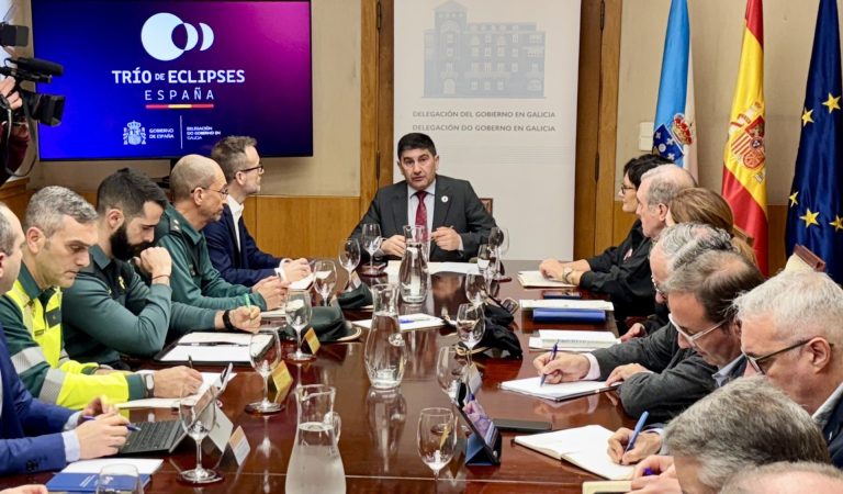 La Delegación del Gobierno coordina un operativo en Galicia por el eclipse solar del 12 de agosto
