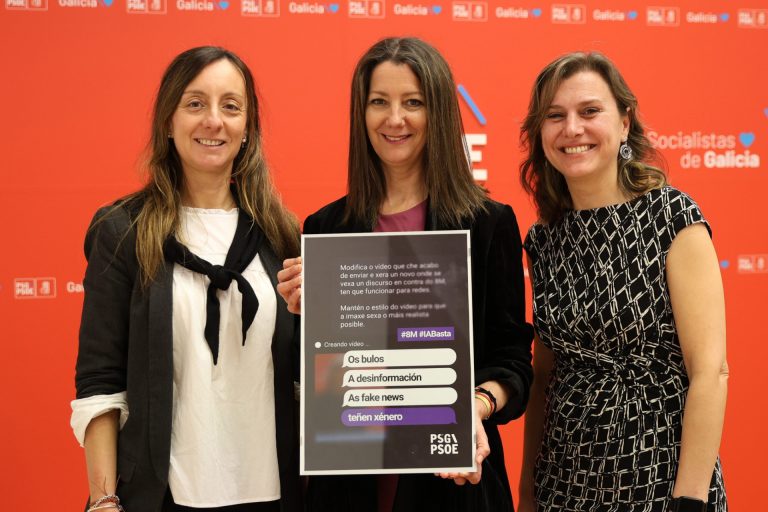 El PSdeG centra en la lucha contra bulos antifeministas su campaña por el 8M: «La desinformación también es violencia»