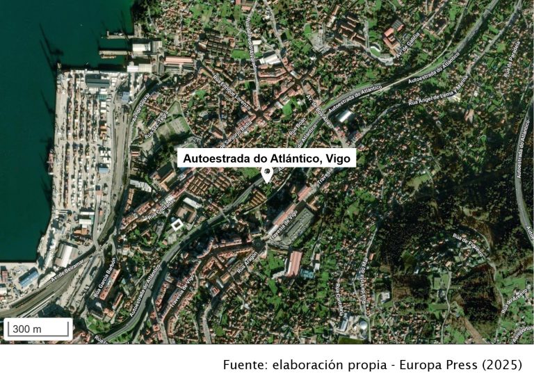 Sucesos.- Liberada una persona en una salida de vía en Vigo, que deja otras dos personas heridas