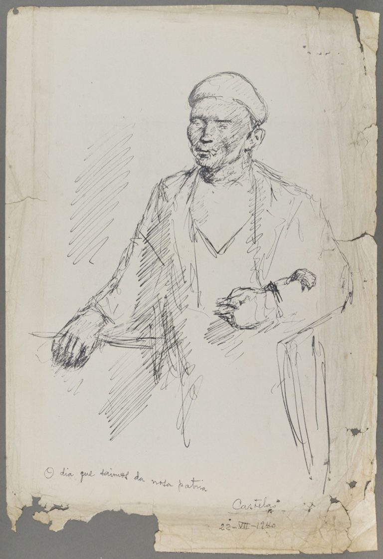 El Museo de Pontevedra incorpora un dibujo de Castelao que hizo a los pocos días de llegar a Buenos Aires, en 1940