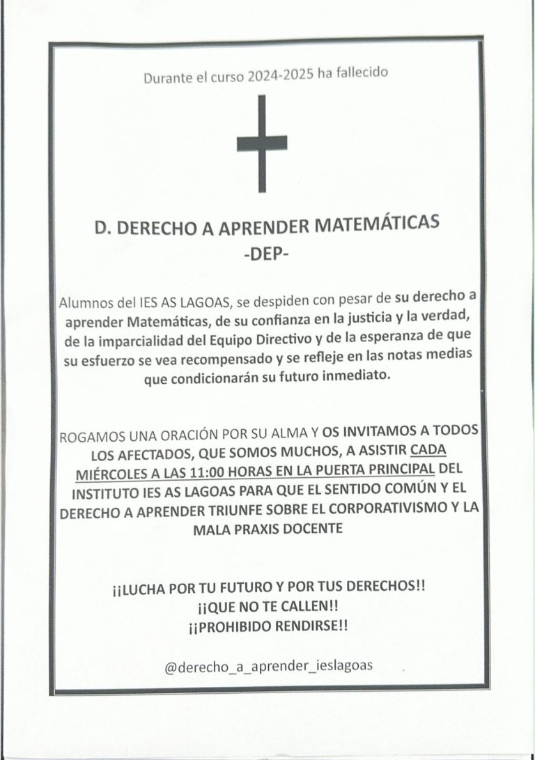Los acusados de coaccionar a una docente en Ourense defienden «consenso» entre padres por la «inacción» del centro