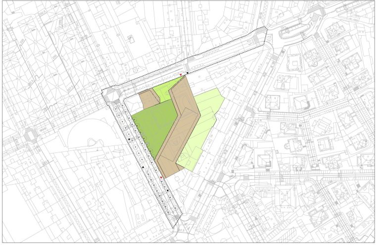El plan para el antiguo Peleteiro de Santiago sale adelante y blinda un 45% de vivienda protegida en el futuro edificio