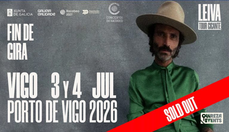 La organización estudia la viabilidad de un tercer concierto de Leiva en Vigo, tras agotarse entradas del 3 y 4 de julio