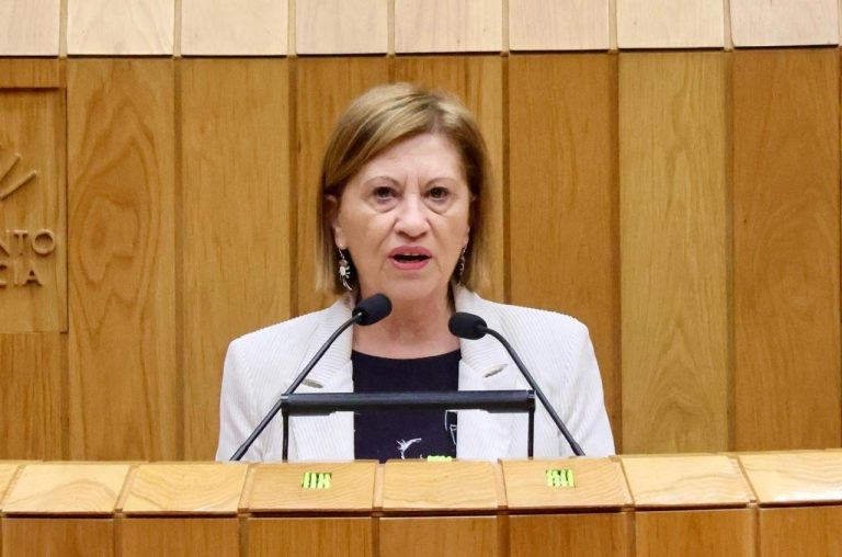 Elena Espinosa, viceportavoz del PSdeG en la Cámara gallega, oficializa su renuncia como diputada