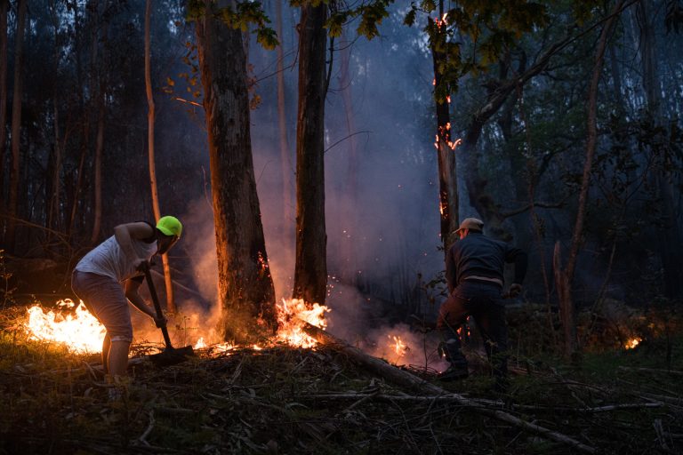 Rural.- Ascienden a 900 las hectáreas calcinadas en los incendios de Ponteareas y Carballo, el primero ya controlado
