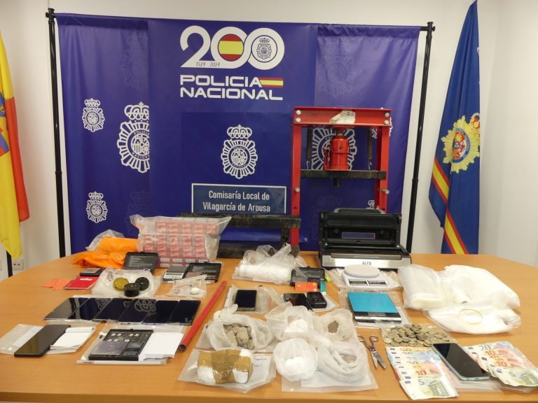 Detenidas 5 personas e intervenida heroína y cocaína al desarticular un punto de venta en Vilagarcía de Arousa