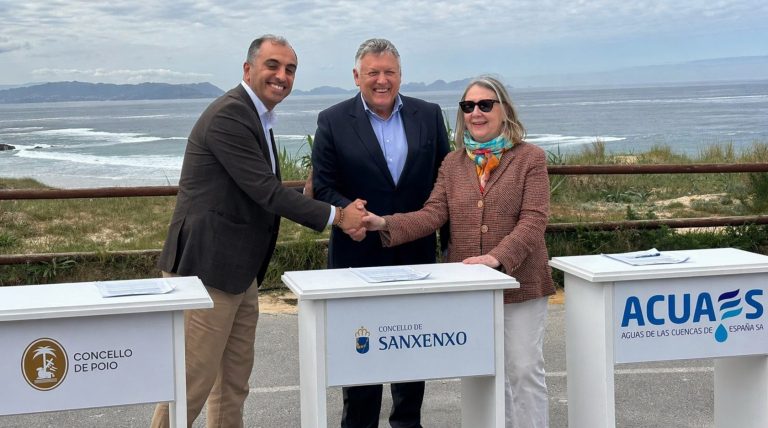 ACUAES cede al Ayuntamiento de Sanxenxo la explotación del emisario de Montalvo y de la estación de bombeo del Puerto