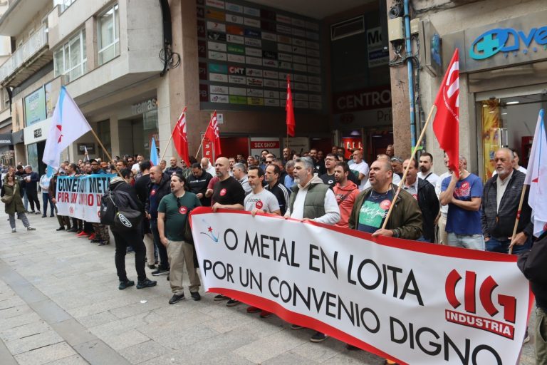Los sindicatos del Metal de Pontevedra convocan 3 días de huelga tras la ruptura de negociaciones