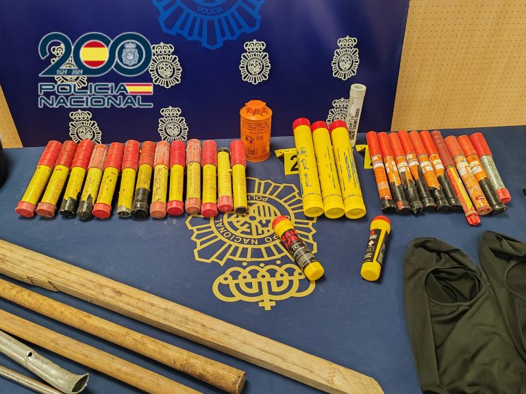 La Policía Nacional evita un enfrentamiento entre ultras del Deportivo y el Leganés e interviene palos y armas blancas
