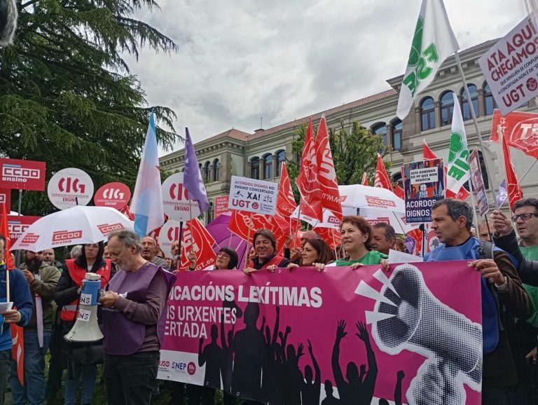 Sindicatos de la enseñanza concertada exigen a la Xunta que «deje de ningunear» al sector: «Pedimos respeto y dignidad»