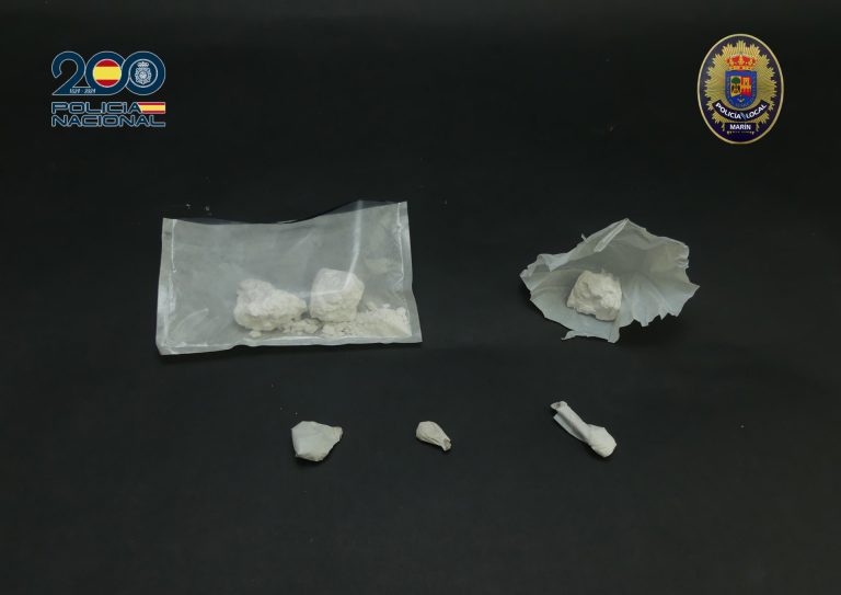 Sucesos.- Detenidas dos personas en la desarticulación de un punto de venta de drogas en Marín (Pontevedra)