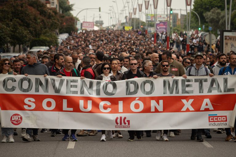 Nuevo día de paro en el Metal de Pontevedra: sindicatos avisan que si el convenio sigue bloqueado aumentará la «tensión»