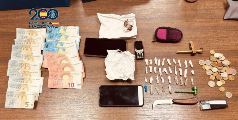 Detenido un hombre en Pontevedra en la desarticulación de un punto de venta de sustancias estupefacientes