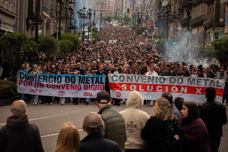 El Metal de Pontevedra cierra un preacuerdo para el convenio sin la CIG, que recuerda: el sector «habló en la calle»