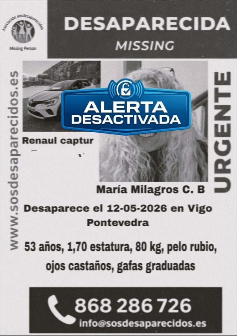 Aparece la mujer de 53 años desaparecida en Vigo el pasado martes