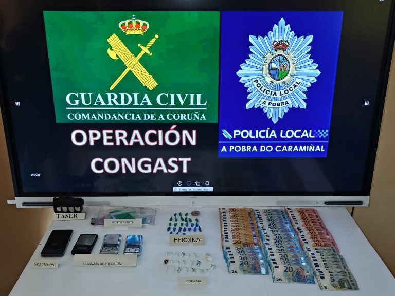 Sucesos.- Detienen a una vecina de A Pobra do Caramiñal en la desarticulación de un punto de venta de drogas