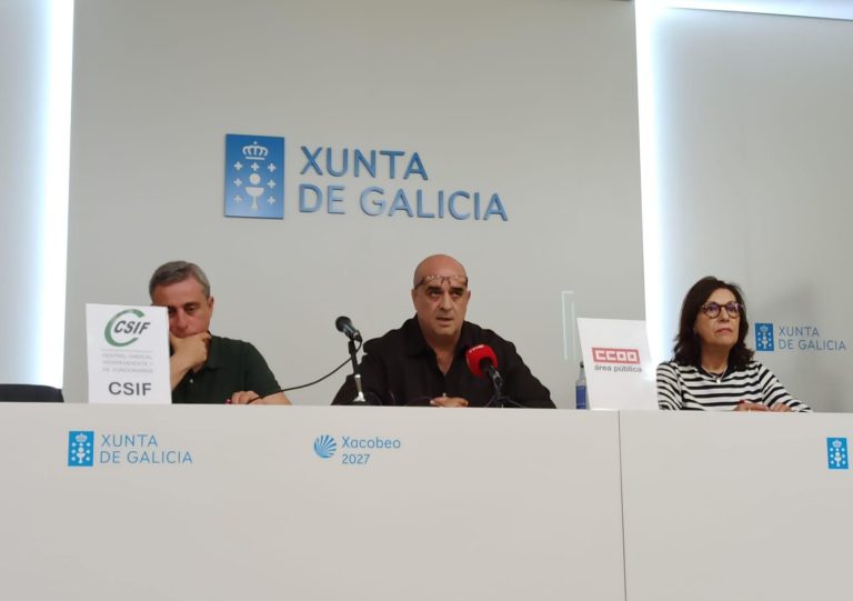 UGT, CC.OO. y CSIF inician el 10 de junio protestas contra la «deriva autoritaria» de la Xunta en negociación colectiva
