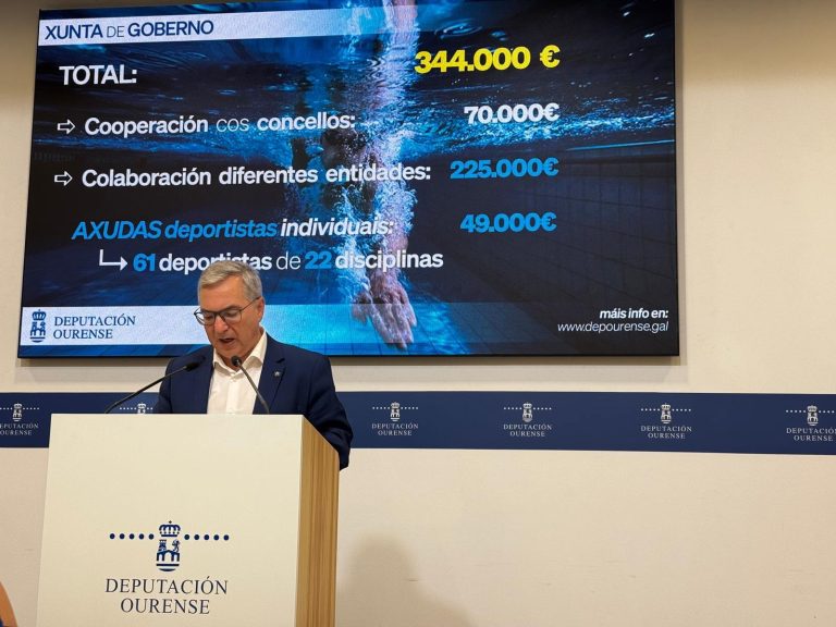La Diputación de Ourense aprueba ayudas por un total de 49.000 euros a 61 deportistas individuales de 22 disciplinas