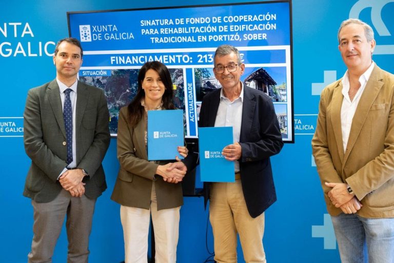 La Xunta presta más de 200.000 euros a Sober (Lugo) para la rehabilitación de una edificación tradicional en Portizó