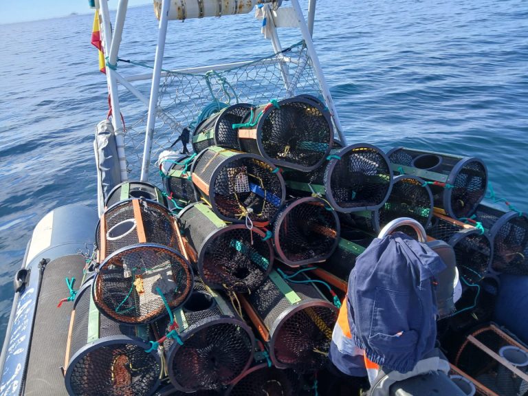 Pesca.- Gardacostas de Galicia incautan 90 nasas de plástico y 55 kilos de pulpo en un operativo contra el furtivismo