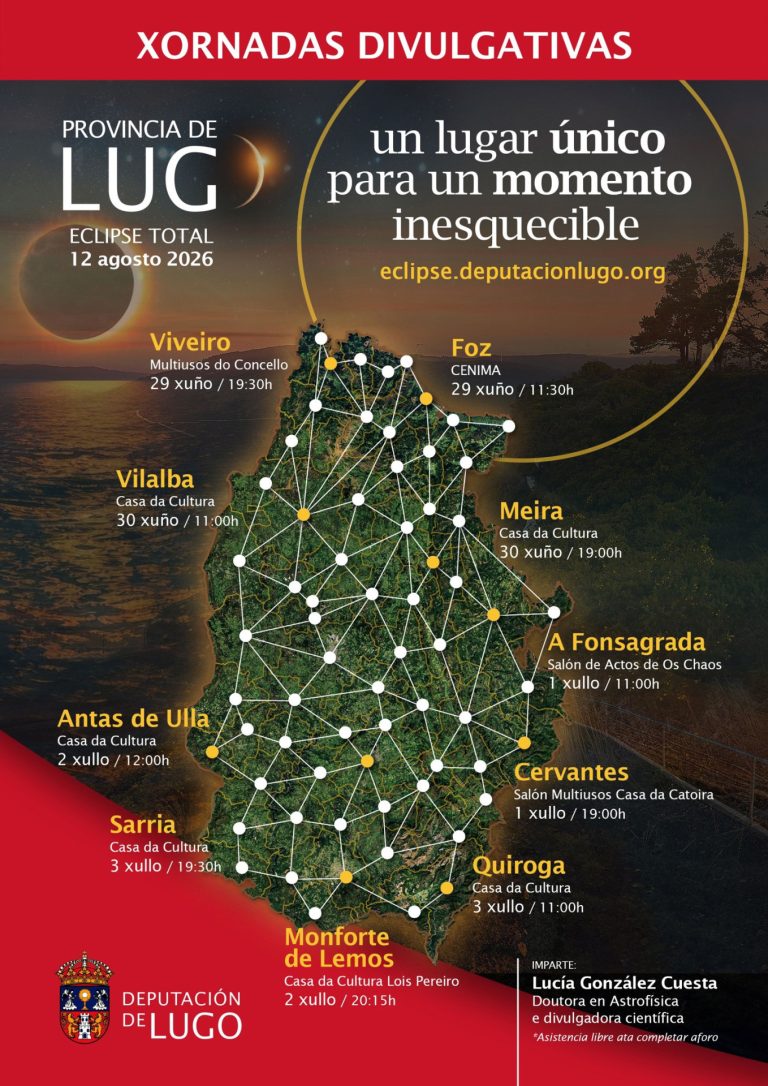 La Diputación de Lugo reparte 35.000 gafas para que los vecinos se preparen ante el eclipse solar de este verano