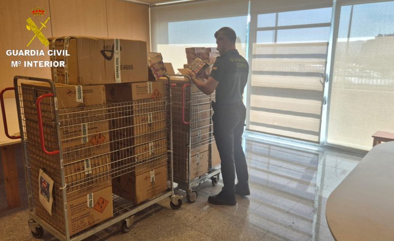 Intervenidas más de 5.000 unidades de material pirotécnico sin autorización en Mos (Pontevedra)
